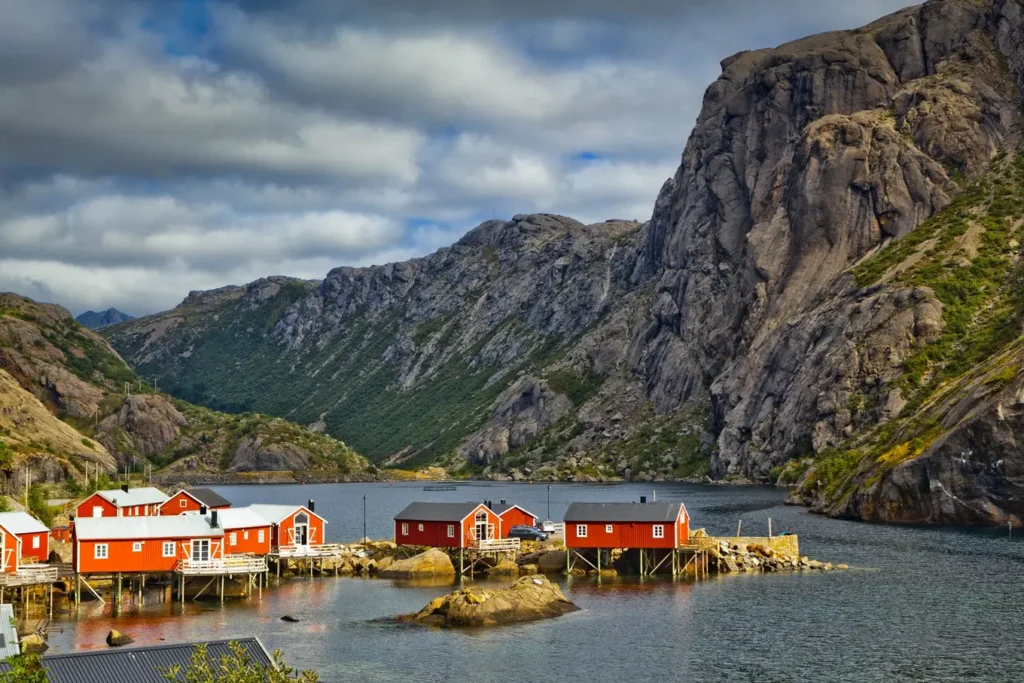 norweskie miasteczko rybackie