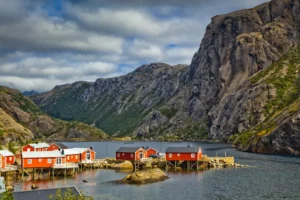 norweskie miasteczko rybackie